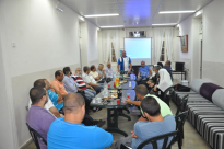 بالصور: كشاف النادي الاسلامي بيافا في اجتماع مع المؤسسات اليافية لعرض نشاطاته